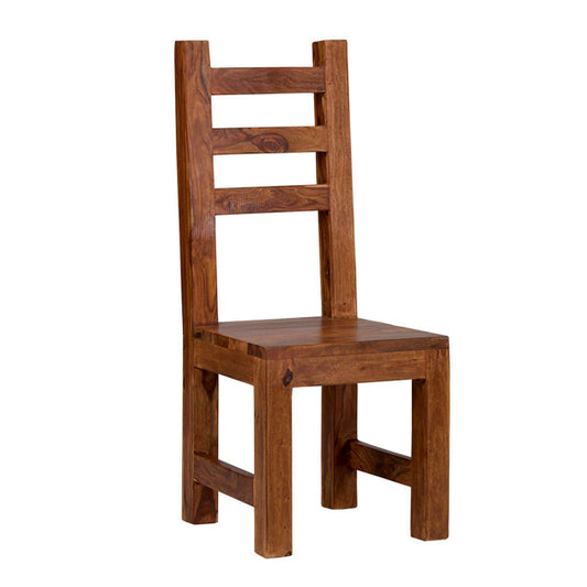 cubus solid wood dining chair in natural finish