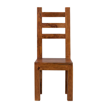 cubus solid wood dining chair in natural finish