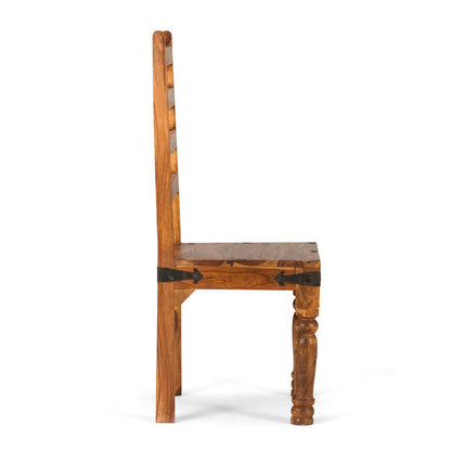 merlin solid wood dining chair in natural finish