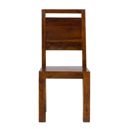 monrovia solid wood dining chair in rosewood finish