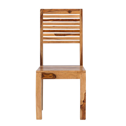 lisbon solid wood dining chair in natural finish