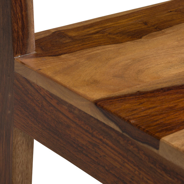 lisbon solid wood dining chair in natural finish