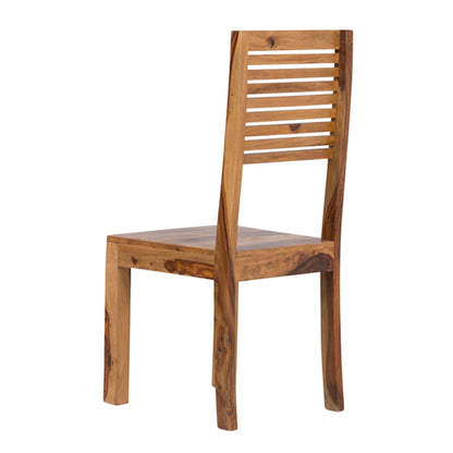 lisbon solid wood dining chair in natural finish