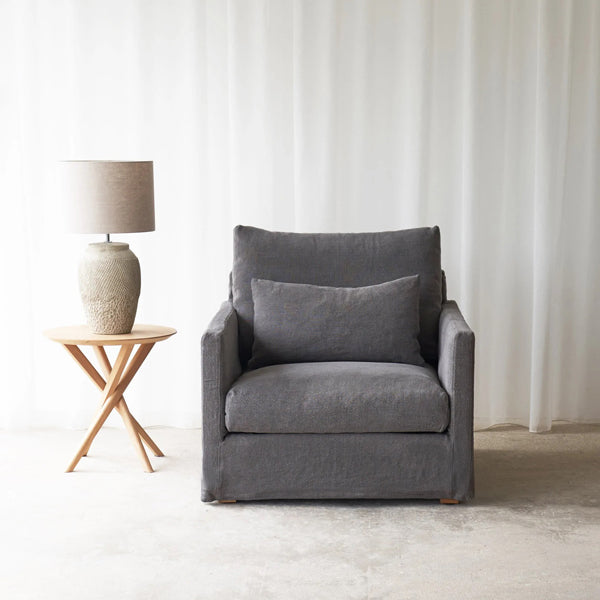 island fabric armchair