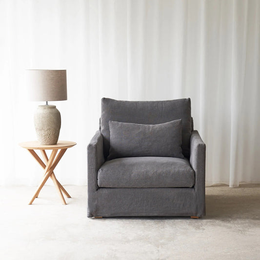 island fabric armchair