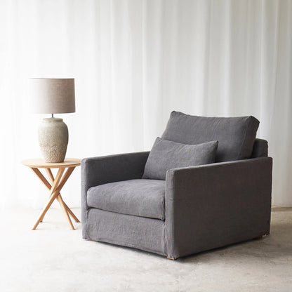 island fabric armchair
