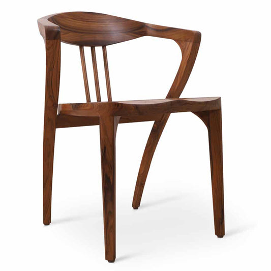 woodway solid wood dining chair in natural finish