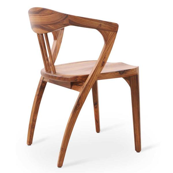 woodway solid wood dining chair in natural finish