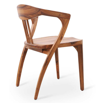 woodway solid wood dining chair in natural finish