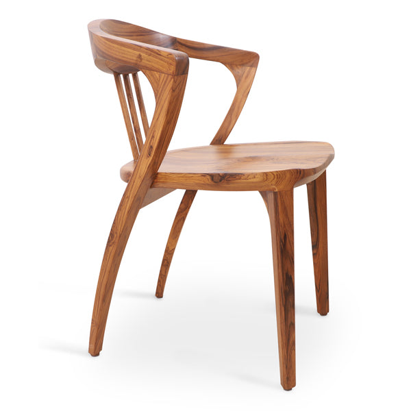 woodway solid wood dining chair in natural finish