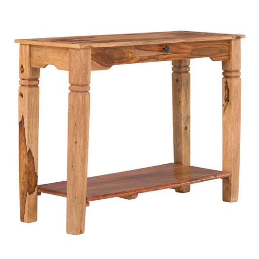alara solid wood console table