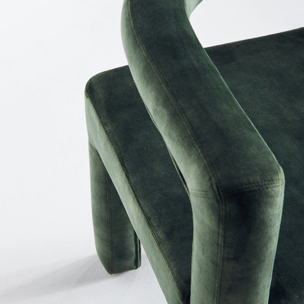 mate cafe chair in rough green finish
