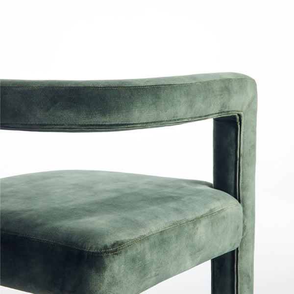 mate cafe chair in rough green finish
