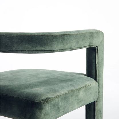 mate cafe chair in rough green finish