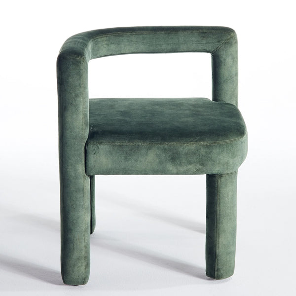 mate cafe chair in rough green finish