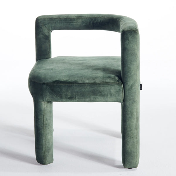 mate cafe chair in rough green finish