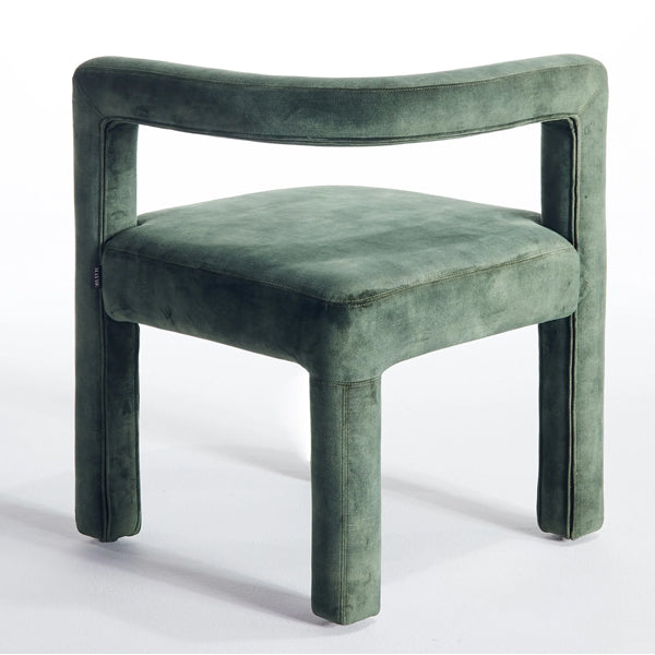 mate cafe chair in rough green finish