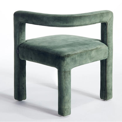 mate cafe chair in rough green finish