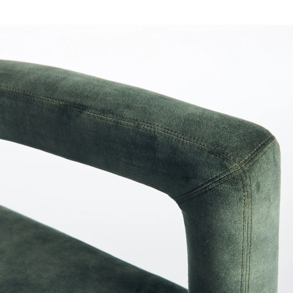 mate cafe chair in rough green finish
