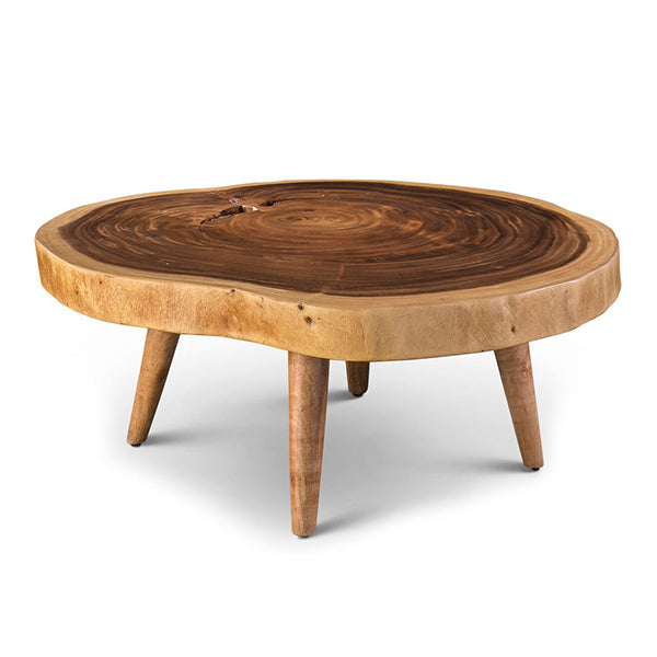 live edge solid wood coffee table