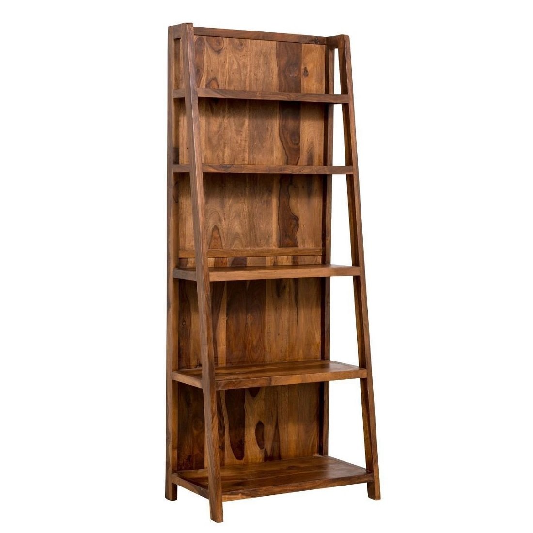 Kinara solid wood book shelve in stone finish