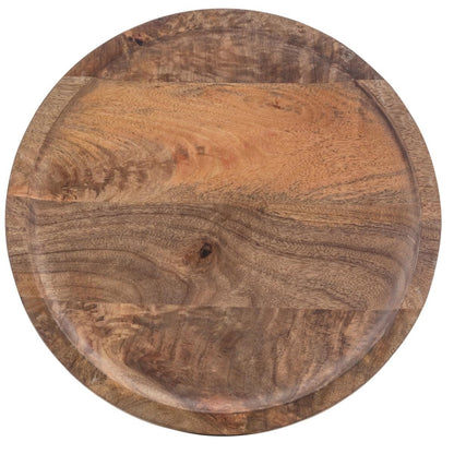 wood and metal nested tables