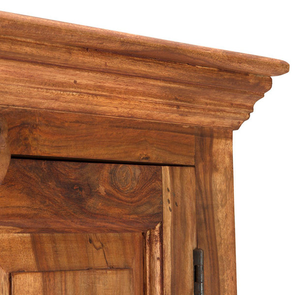 petro solid wood wardrobe in natural finish