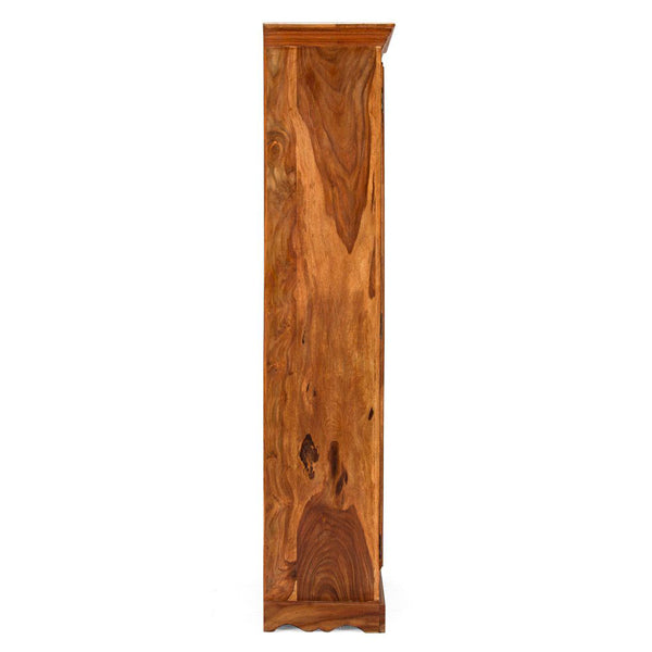 petro solid wood wardrobe in natural finish