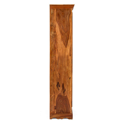 petro solid wood wardrobe in natural finish