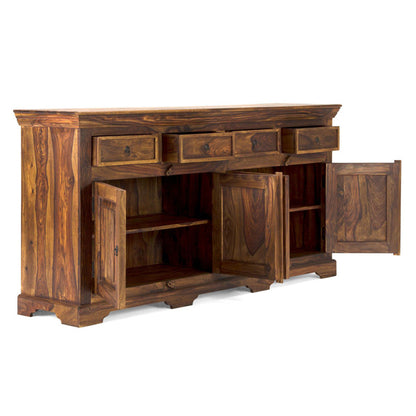 merlin solid wood sideboard in natural finish