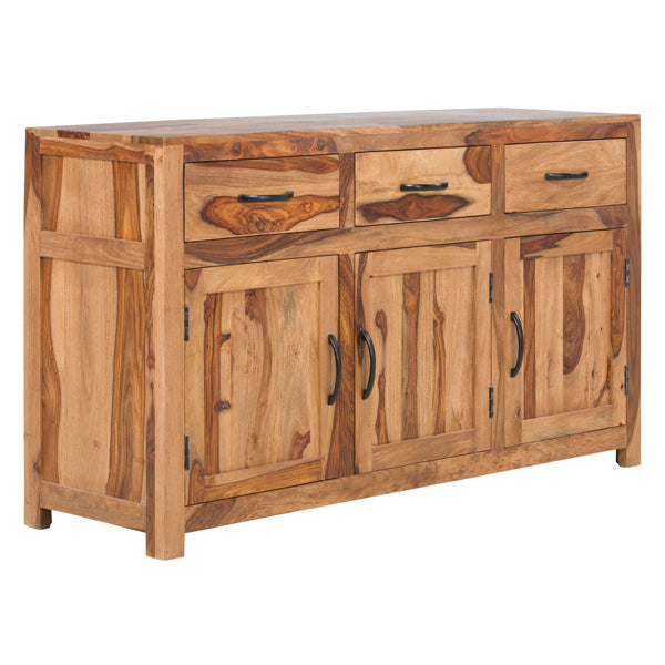 chelsea solid wood sideboard in natural finish