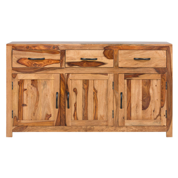chelsea solid wood sideboard in natural finish