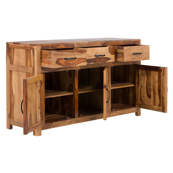 chelsea solid wood sideboard in natural finish