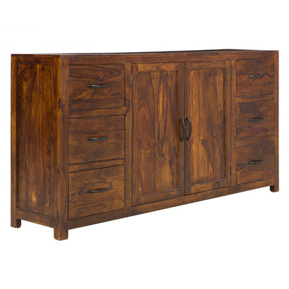 nikido solid wood sideboard in natural finish