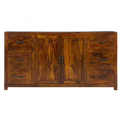 nikido solid wood sideboard in natural finish