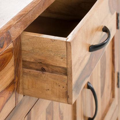 chelsea solid wood sideboard in natural finish