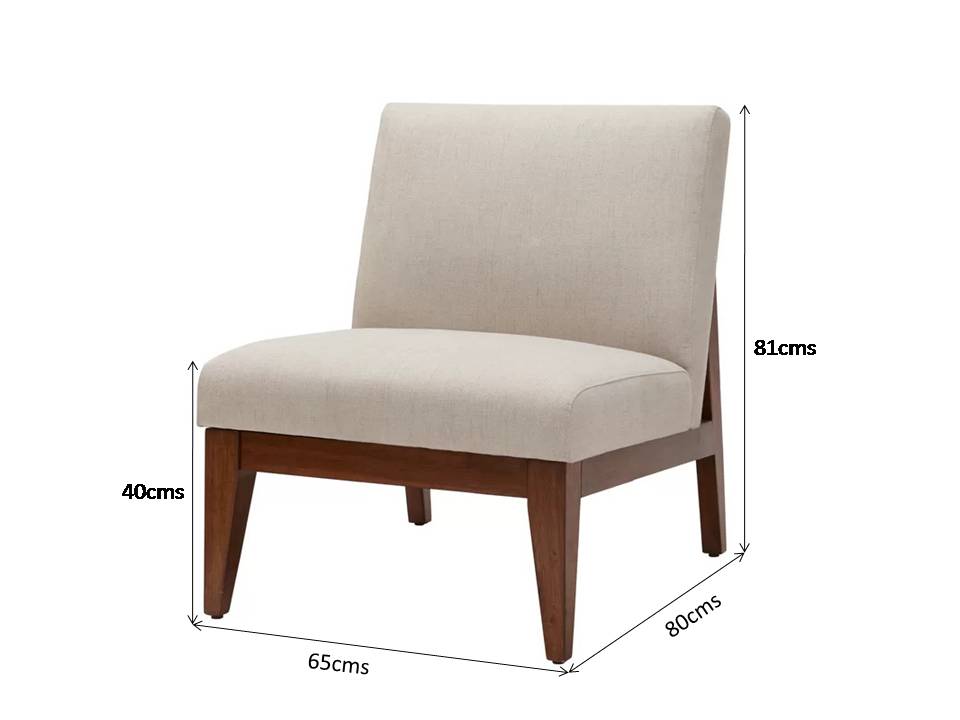slant back slipper chair