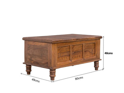 gajanand solid wood coffee table