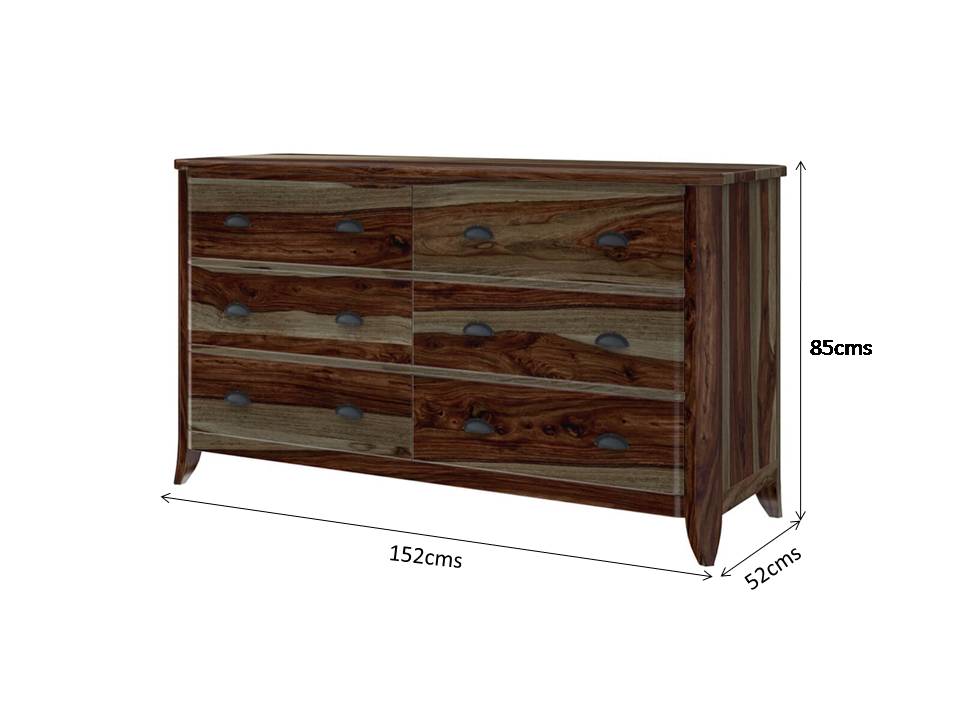 romeo solid wood dressing table in espresso finish