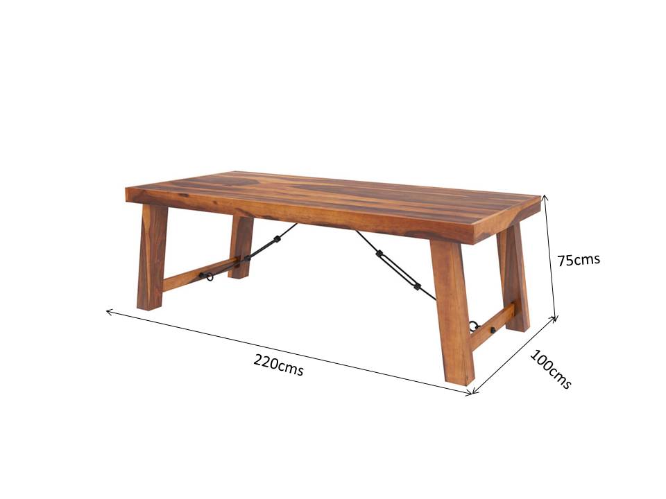 Foldable Solid Wood Dining Table SET In Natural Finish With 4 Chairs