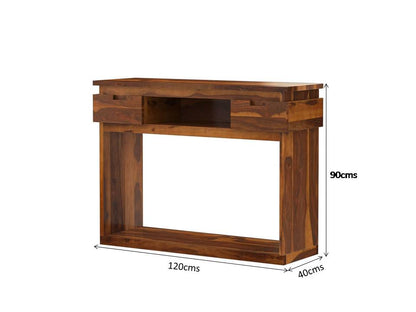 roney solid wood console table