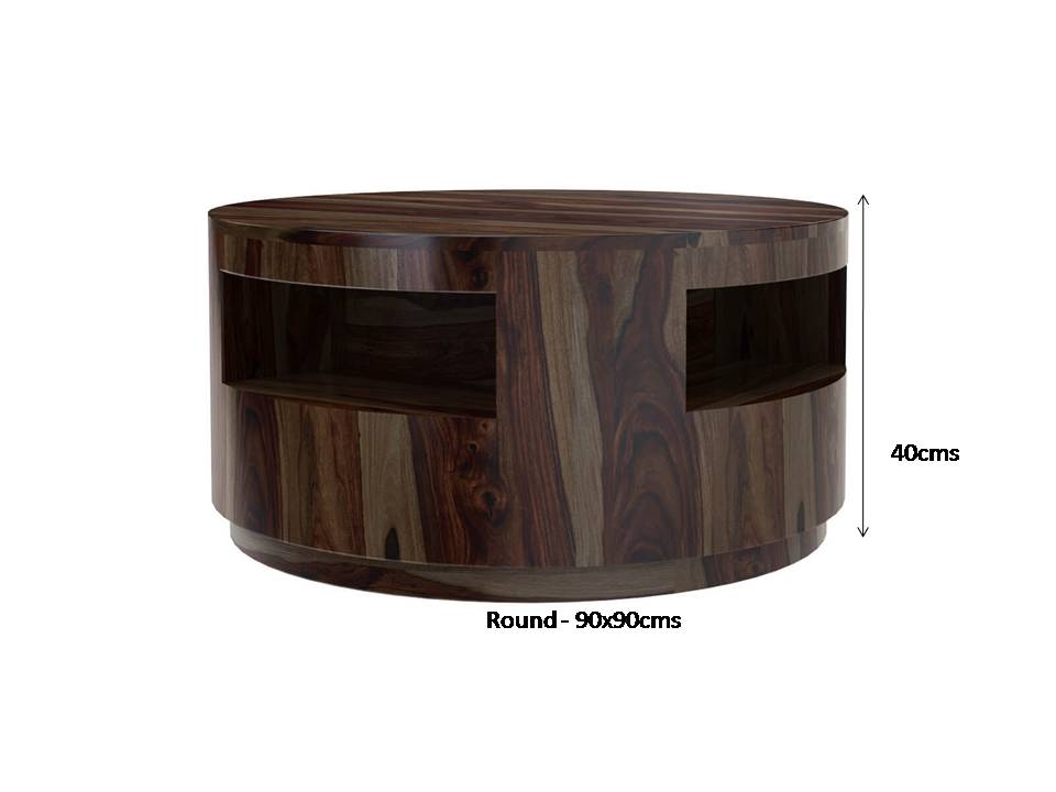 kono solid wood coffee table in espresso finish