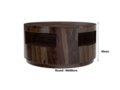 kono solid wood coffee table in espresso finish