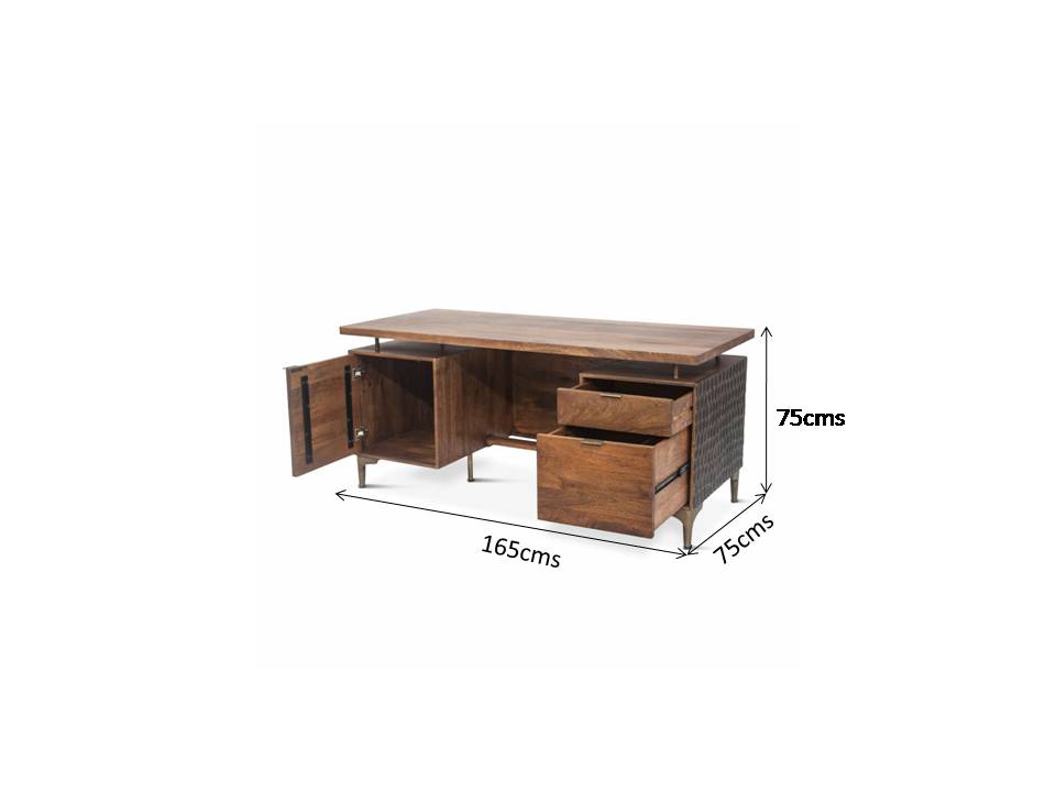 anni solid wood office table