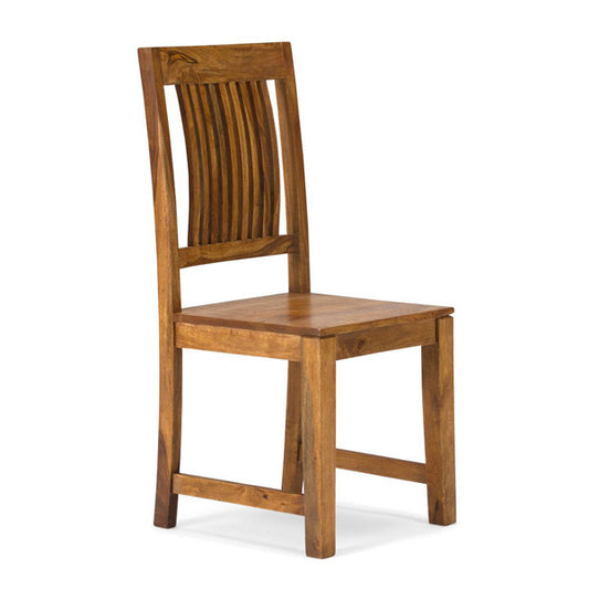 texas solid wood dining chair in natural finish