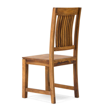 texas solid wood dining chair in natural finish