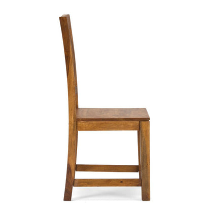texas solid wood dining chair in natural finish