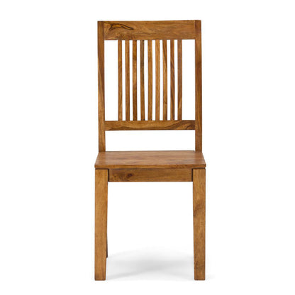 texas solid wood dining chair in natural finish