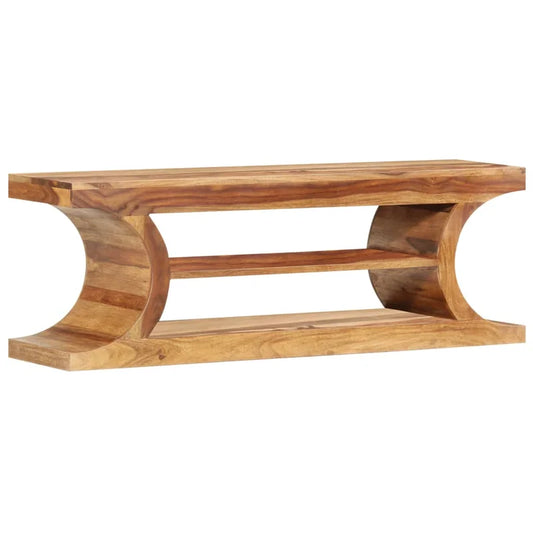 stanley solid wood tv console in stone finish