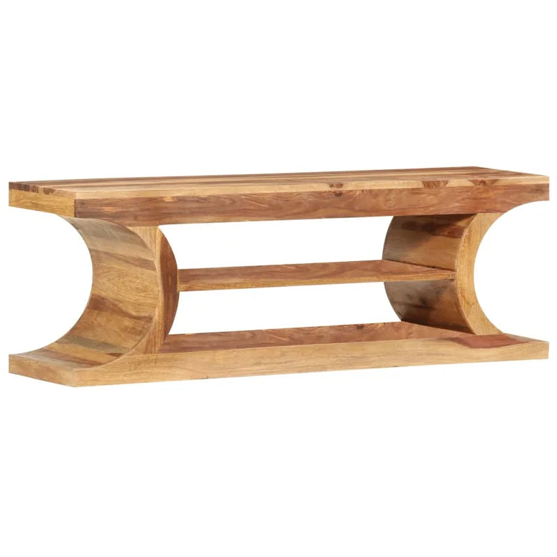 stanley solid wood tv console in stone finish
